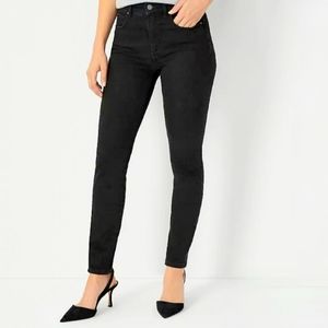 SALE🏷️ Ann Taylor The Skinny Modern Fit Jeans Womens 16 Black Ann Taylor Jeans